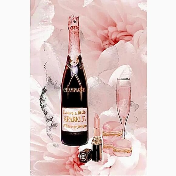 luxury home decor~ Coco Chanel # 5 perfume stilettos lipstick Wall Art CHOOSE 3 - Picture 1 of 13